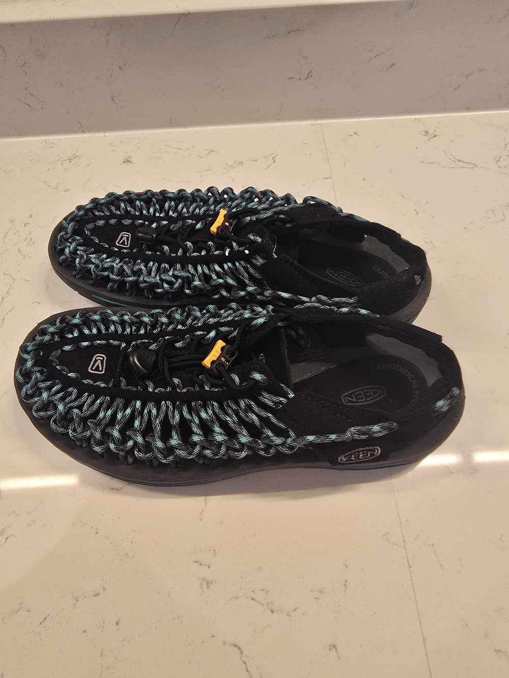 Keen Black and Teal Braided Women's Water Shoes
